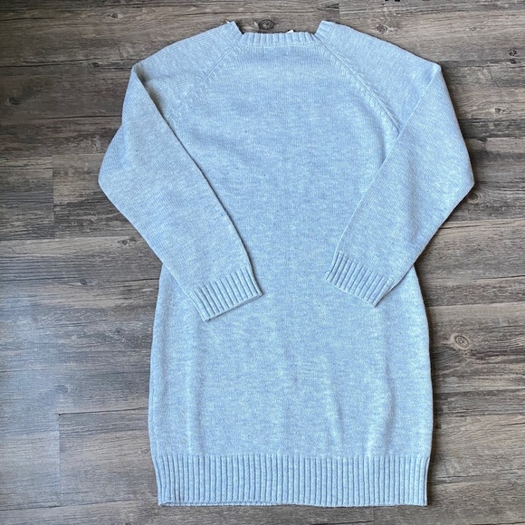 NWT Francesca’s Collection Jun & Ivy Women’s Gray Knit Sweater Dress Size M - Picture 5 of 9